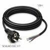 Qoltec Kabel zasilający SCHUKO CEE 7/7 (E/F) | miedź Cu | odizolowany lutowany | 3x0.75mm2 | 1.8m